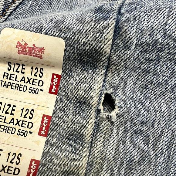 Levi's 550 Y2K relaxed tapered leg Blue jeans misses size 12 Short NWT - Picture 8 of 8